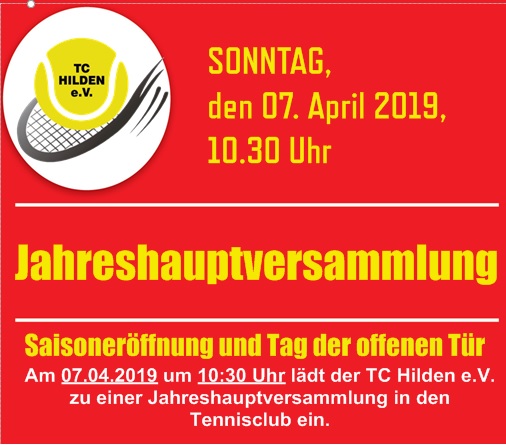 Jahreshauptversammlung 2019