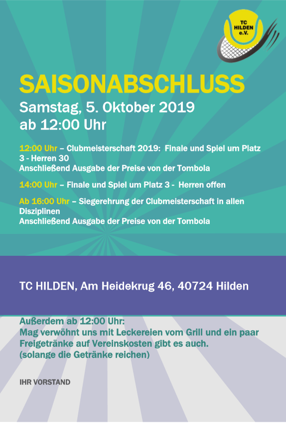 Saisonabschluss 2019