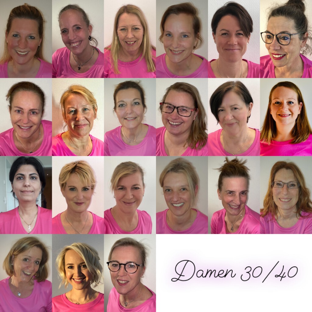 Collage der Damen 30 und Damen 40