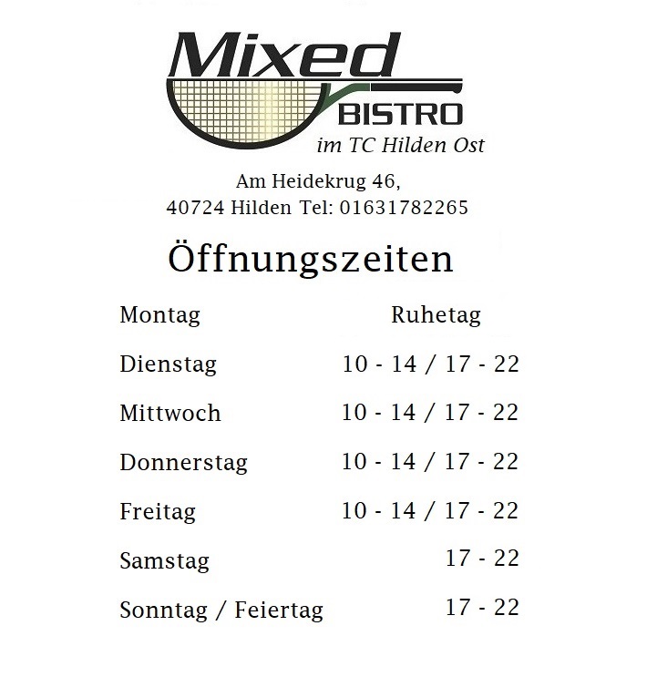 Öffnungszeiten-Mixed-Bistro
